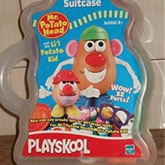 Playskool Silly Suitcase Mr. Potato Head and Li'l Potato Head. RARE! Bonus Toy!